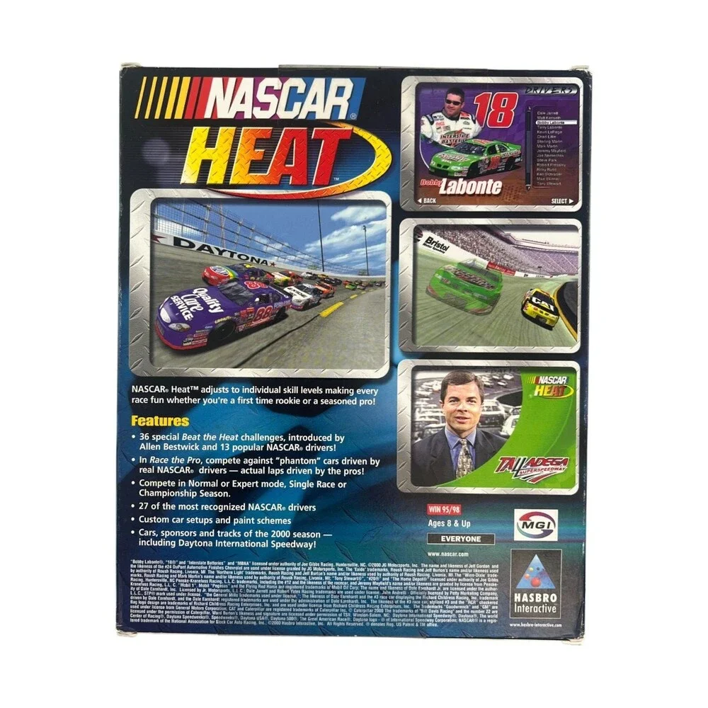 NASCAR Heat PC Big Box Factory Sealed 2000